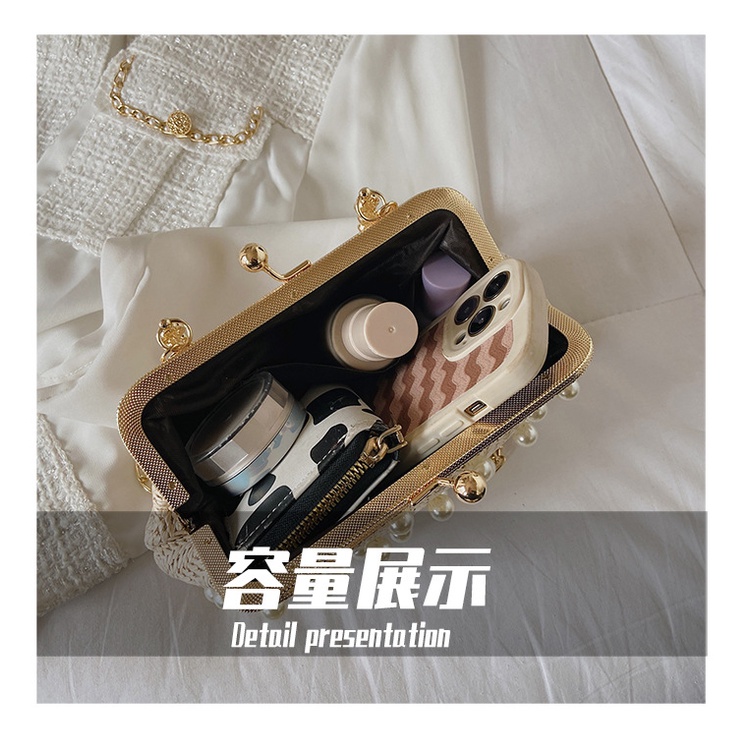 Túi Xách JASMIN NOIR Đan Cói Đính Ngọc Trai Sang Trọng Thời Trang Cho Nữ