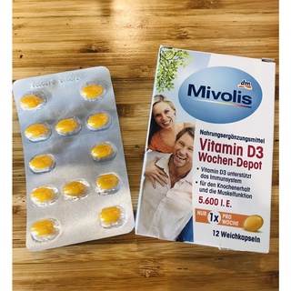 Viên uống vitamin d3 mivolis nội địa đức - 12 viên  hàng nội địa đức - ảnh sản phẩm 1