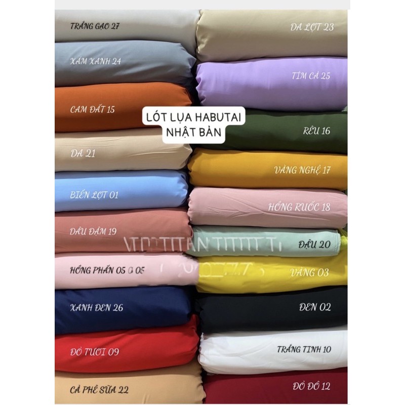 Lót HABUTAI các màu