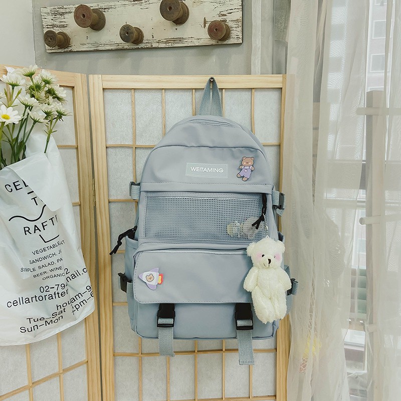 Balo Ulzzang phong cách Hàn Quốc, Balo trong suốt chống nước 602ULZ