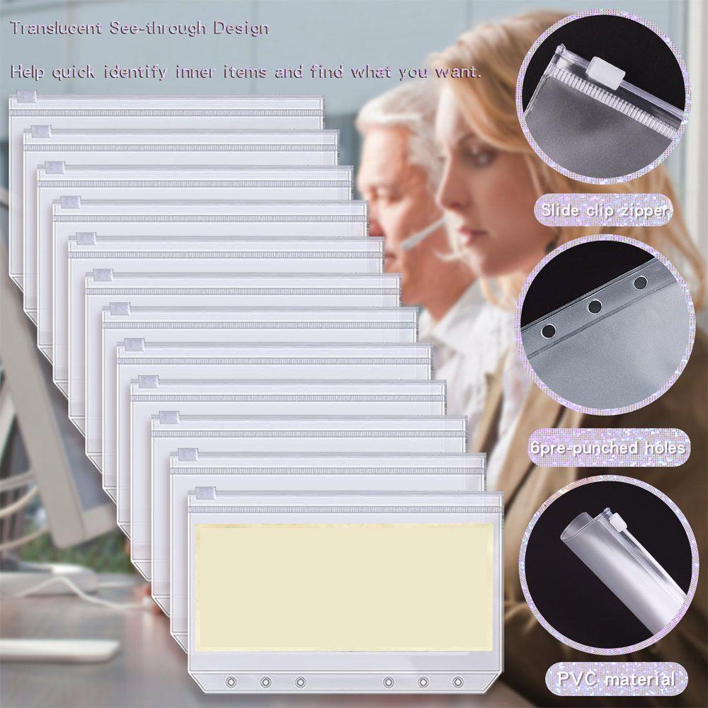 Bìa Đựng Tài Liệu 6 Lỗ Khổ A6 Bằng Da PU