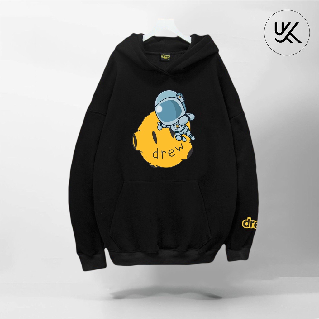 Áo khoác Nỉ HOODIE DREW Mặt Cười Phi Hành Gia oversize, Form dáng RỘNG, nỉ bông Cao Cấp Unisex Nam Nữ - KKIMShop