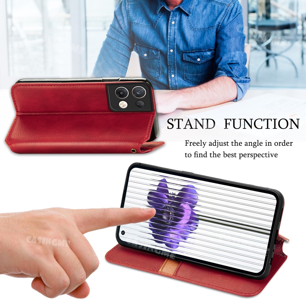 Ốp Bao Da Điện Thoại Nắp Lật Chống Sốc Cho Oppo Reno8 5G 8Pro Oppo Reno 8 7 Pro Reno7 Z 8Reno Reno8Pro 5G Ốp