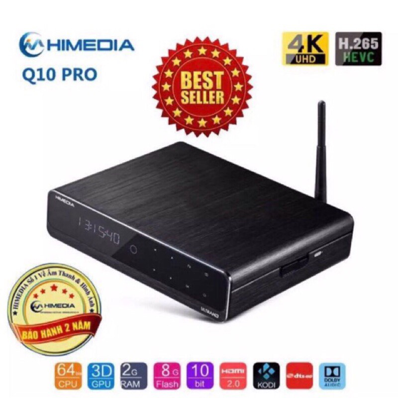 CoAndroid Tv Box Himedia Q10 Pro Ultra model 2020. Bóng đá K+, Karaoke... Bảo hành 24 tháng