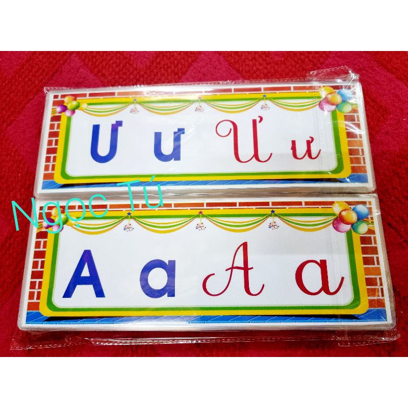 💥Bộ 40 "Thẻ chữ cái + chữ ghép"