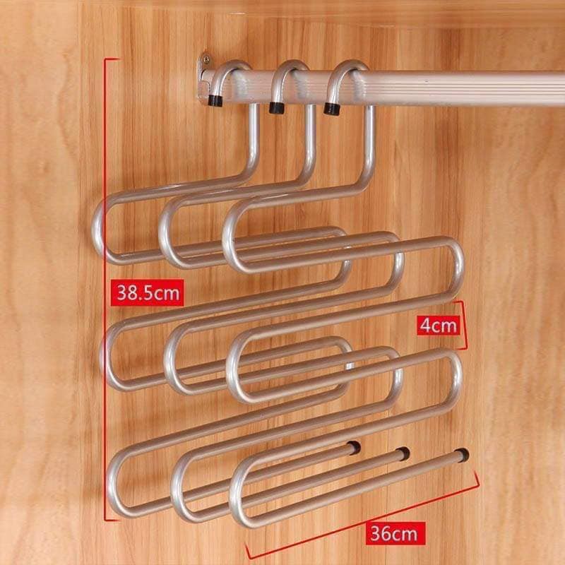 Móc quần inox ko gỉ 5 tầng dẹp