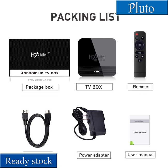 Bộ Tv Box H96 Mini H8 Android 9.0 1 + 8g / 2 + 16g Rk3228A Lõi Tứ 4k Wifi Bt4.0 Hdmi 2.0