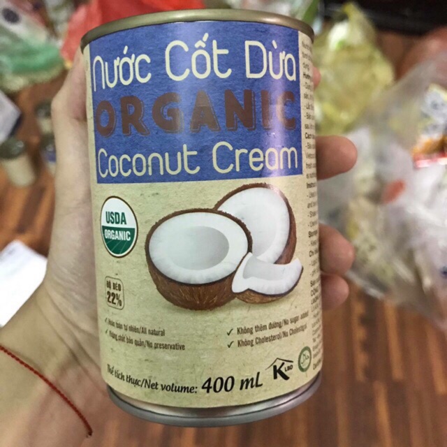 Nước Cốt Dừa Hữu Cơ Vietcoco Organic 400ml