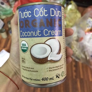 Nước Cốt Dừa Hữu Cơ Vietcoco Organic 400ml