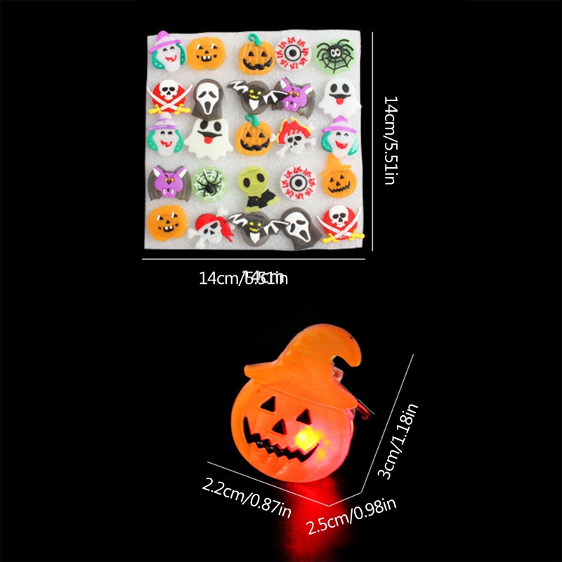 Ghim Cài Áo Có Đèn LED Nhấp Nháy Dùng Hóa Trang Halloween