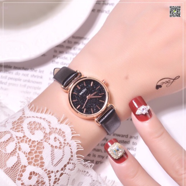 Đồng hồ nữ Naidu chính hãng dây da mặt phối màu phong cách trẻ trung năng động | BigBuy360 - bigbuy360.vn