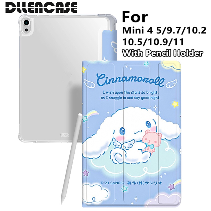 Bao da máy tính bảng Dllencase A199 có ngăn đựng bút thích hợp cho iPad 2021 Pro 11 2019 2020 10.2 7/8 2018 9.7 5/6