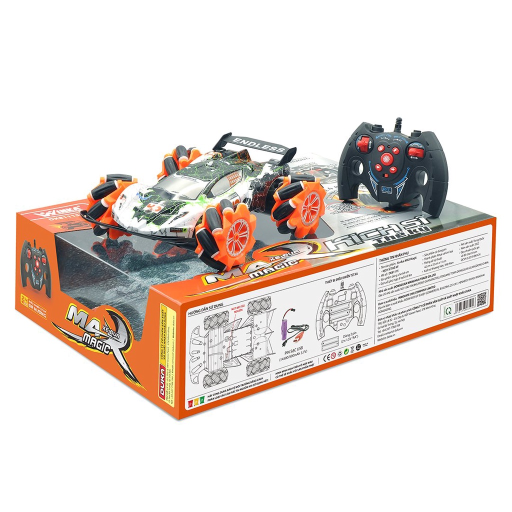 Đồ Chơi DuKa: Max Magic Hoang Đê  Trình Diễn + Xe Đua Địa Hình Quai Thu Vô Địch + Xe Đua Max Magic Kịch Sĩ  ( Phan loai)