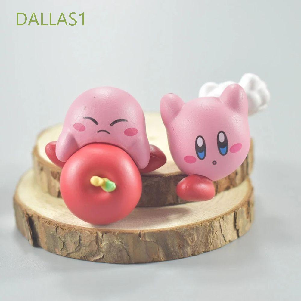 Dallas1 Mô Hình Đồ Chơi Kirby Mini Kèm Muỗng Hoạt Hình Đáng Yêu Dành Cho Trẻ Em