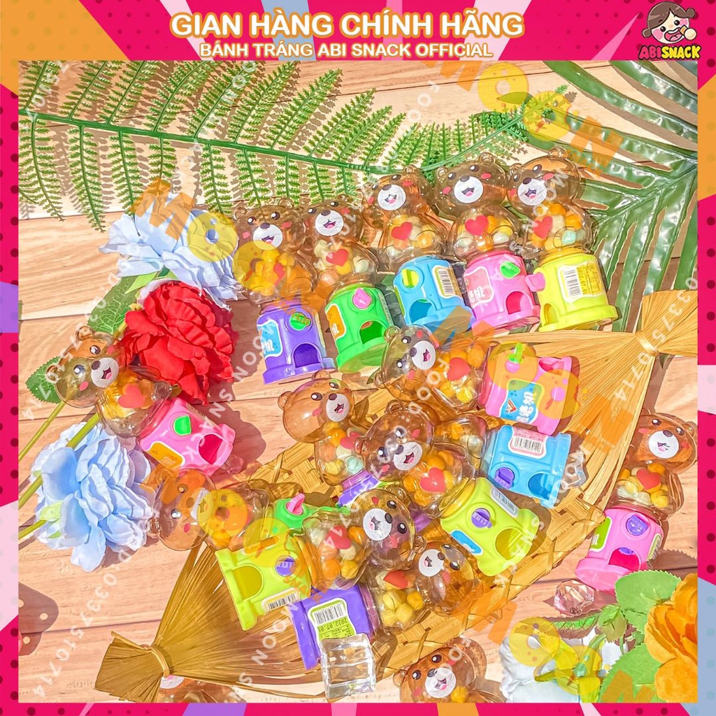 MÁY VẶN KẸO HÌNH GẤU CUTE hủ 10g Moon Snack Food