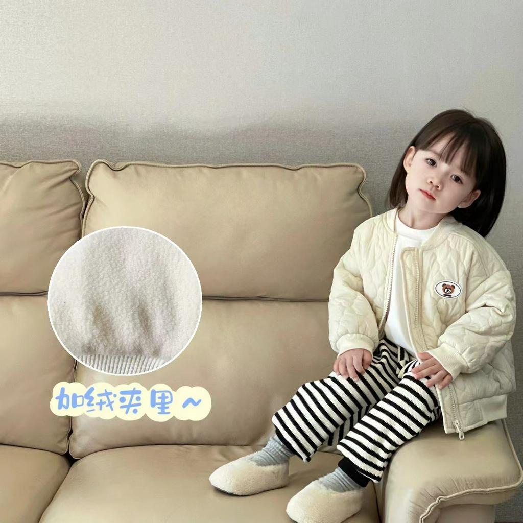 Áo khoác phao trẻ em lót lông mềm đẹp mẫu mới 2023