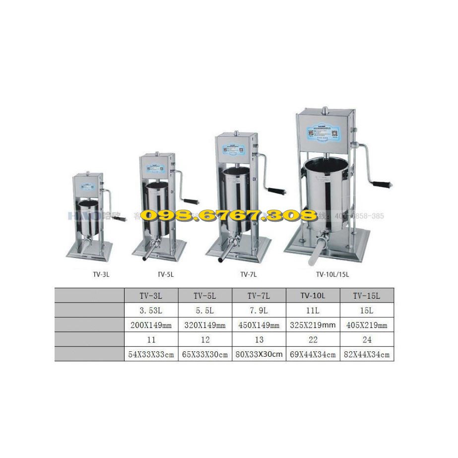 Máy làm nem chua,  lạp xưởng, xúc xích bằng tay 3L