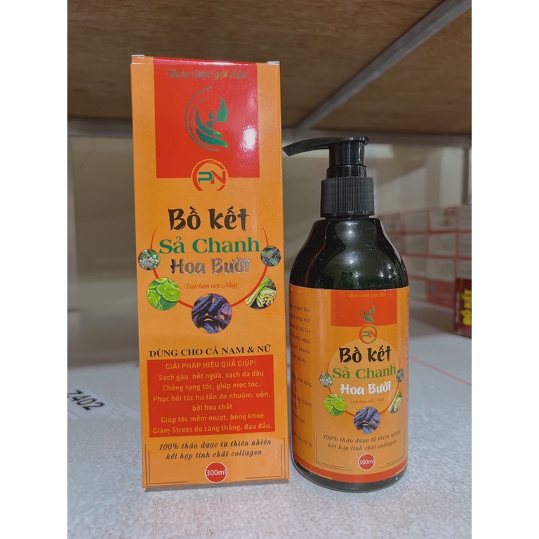 Dầu gội bồ kết chanh xả hoa bưởi