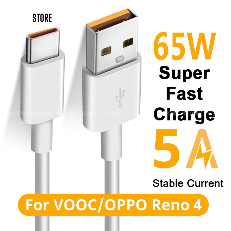 BỘ SẠC Android Op-po 65W Supper Vooc chân type c dùng Cho A93/ A53/ A92/ Reno 7/Reno 5