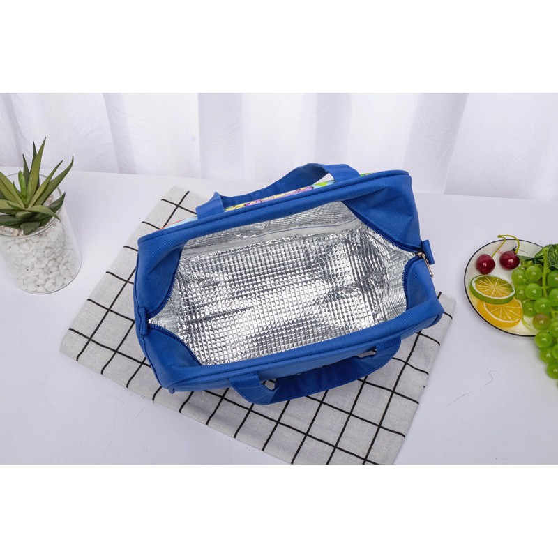 Hellokitty Túi Đựng Hộp Cơm Trưa Hai Lớp Bằng Vải oxford Chống Thấm Nước Hình Siêu Nhân / minions / avengers