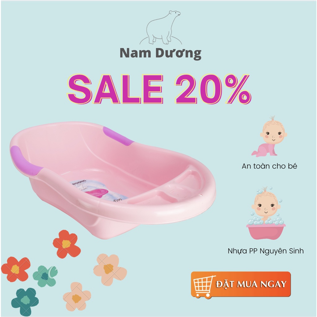 Thau tắm cho bé của Nhựa Nam Dương nhiều kích cỡ (Nhỏ/Lớn/Đại)