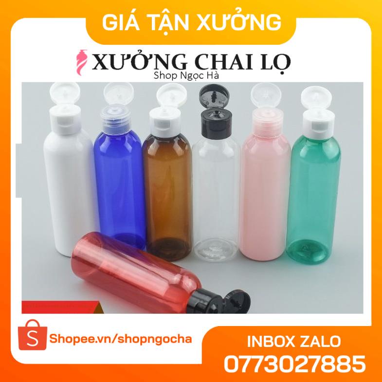 Chai Chiết Mĩ Phẩm ❤ GIÁ RẺ NHẤT ❤ Chai nhựa pet nắp bật 100ml chiết mỹ phẩm, đựng dung dịch gel rửa tay .