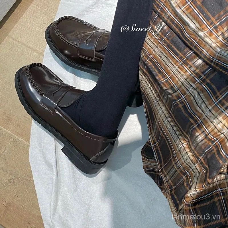 Giày Da Mũi Vuông Phong Cách Nhật Bản 2021 Cho Nữ | BigBuy360 - bigbuy360.vn