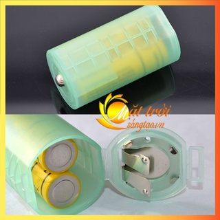 Bộ 2 adapter chuyển đổi 2 pin tiểu AA thành pin đại D