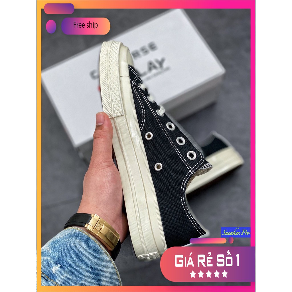 (CẬN CẢNH) Giày thể thao Converse play x chuck taylor all star 1970s OX tim dành cho nam nữ học sinh sinh viên