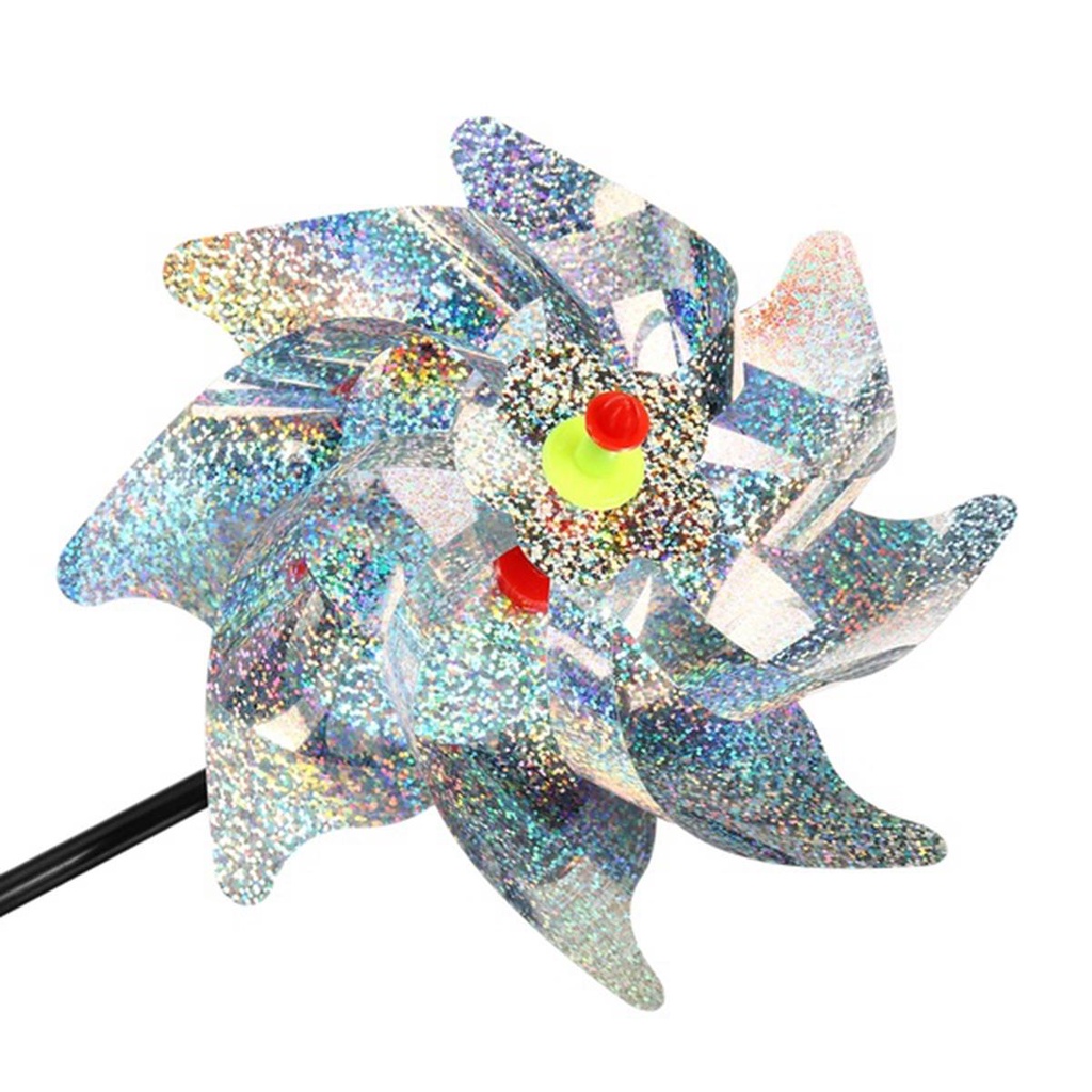 Chong Chóng Gió Đuổi Chim Lấp Lánh Trang Trí Sân Vườn