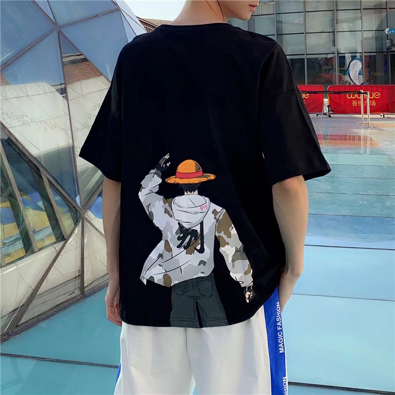 Áo Thun Nam Tay Ngắn In Hình Anime Thời Trang Size M-8XL