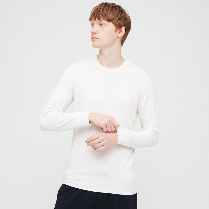 Dòng extra warm áo giữ nhiệt nam heattech uniqlo cổ tròn