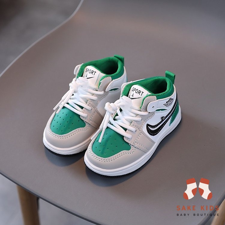 Giày sneakers bé trai bé gái-Giày thể thao SPORT cao cổ êm chân dây quai năng động thoáng khí cho bé 1-8 tuổi M77