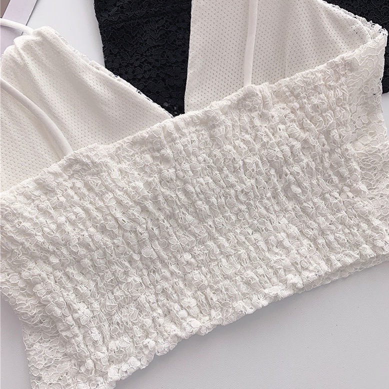 Áo bra ren hoa dáng croptop sexy 990