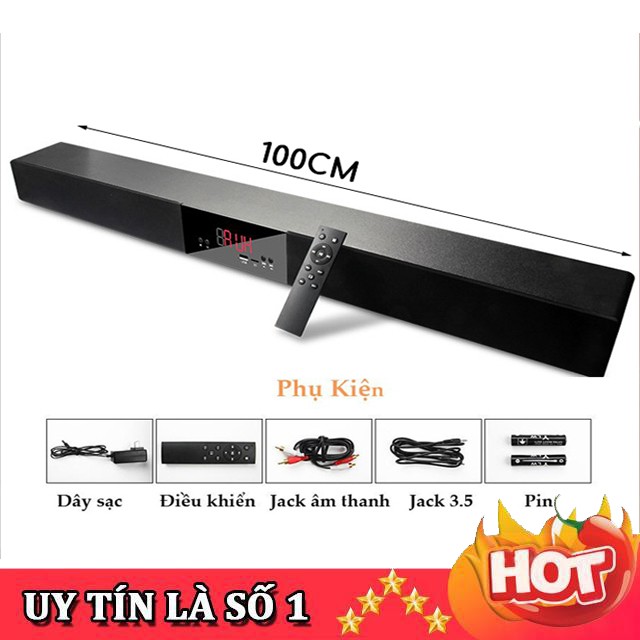 [RẺ NHẤT SHOPEE] Loa Thanh Dài 100Cm Bluetooth 5.0 Soundbar Q11 Vỏ Gỗ, Công Suất 120W, Mang Đến Âm Thanh Sống Động