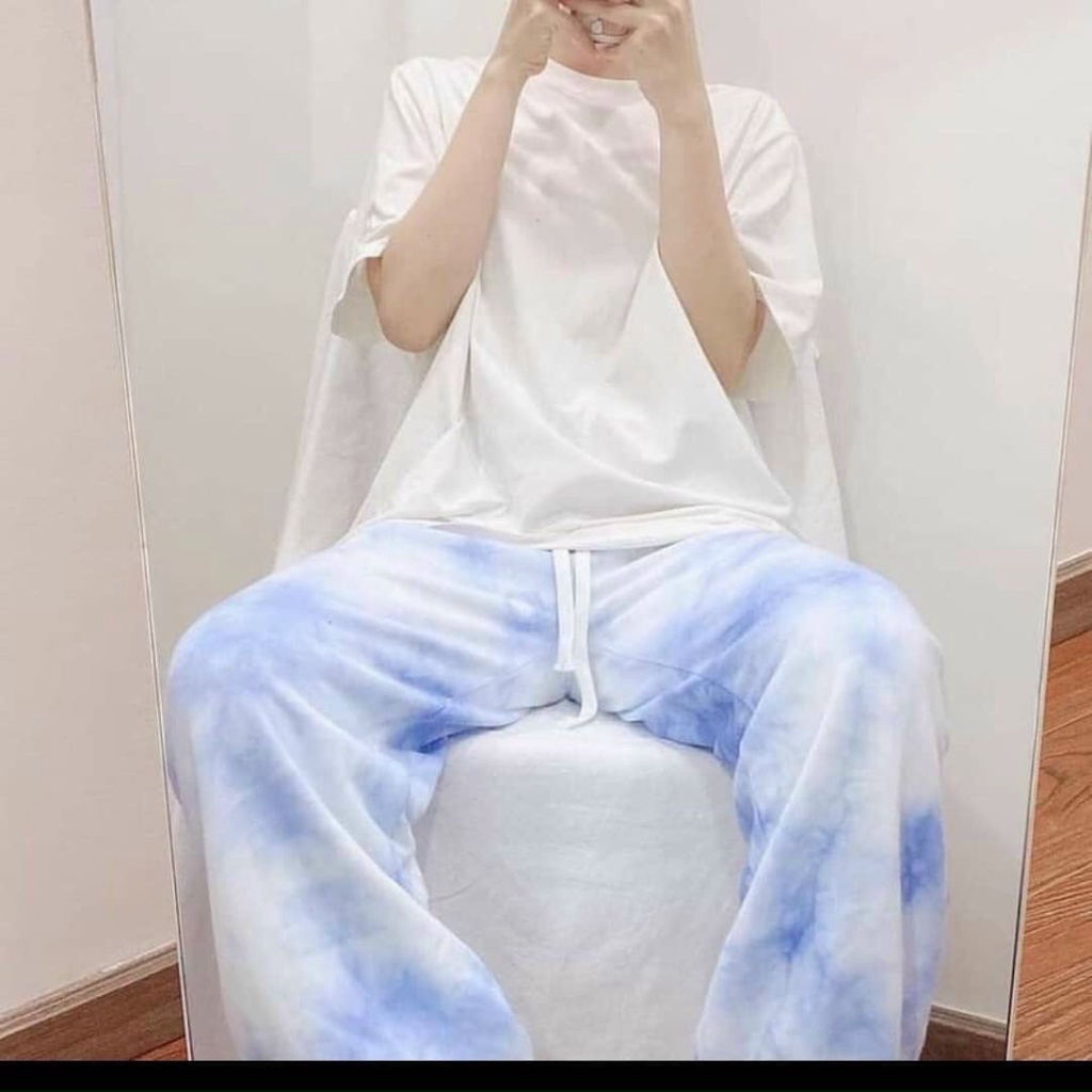 Quần Jogger Nỉ Nữ Loang Màu Hot Trend cá tính , trời trang đường phố [New Unisex]