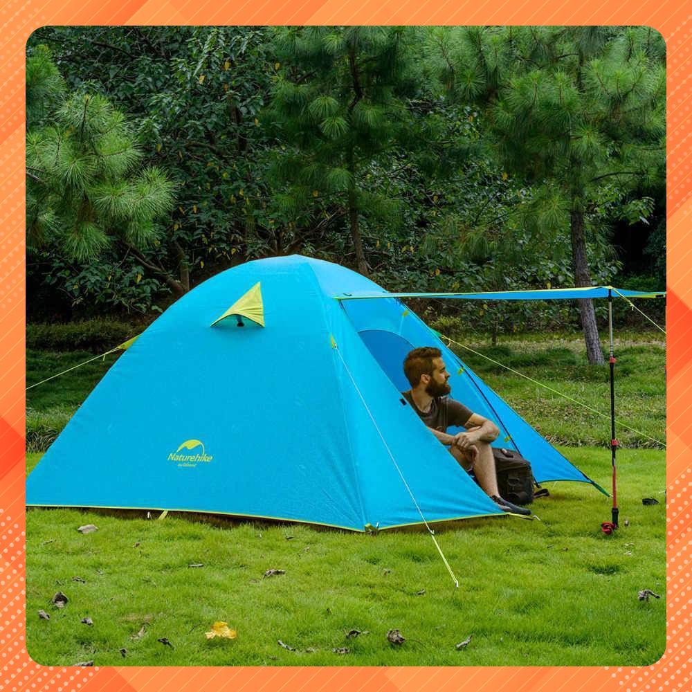 |CHÍNH HÃNG| Lều Cắm Trại 4 Người 2 Lớp Cao Cấp NatureHike P-Series NH18Z044-P