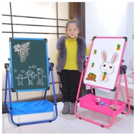 FREESHIP-BẢNG HỌC EDU XOAY 2 MẶT VIẾT BÚT + PHẤN CHO BÉ LOẠI TO HÀNG LOẠI 1, BẢNG HỌC CHO BÉ XOAY 360 CÓ KHAY ĐỰNG DỤNG