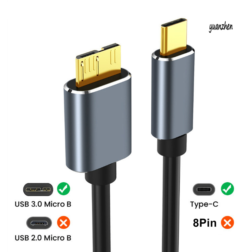 Dây Cáp Chuyển Đổi 50 / 100 / 150cm Từ Usb 3.1 Type-C Sang Usb 3.0 Micro-Usb 5gbps | BigBuy360 - bigbuy360.vn