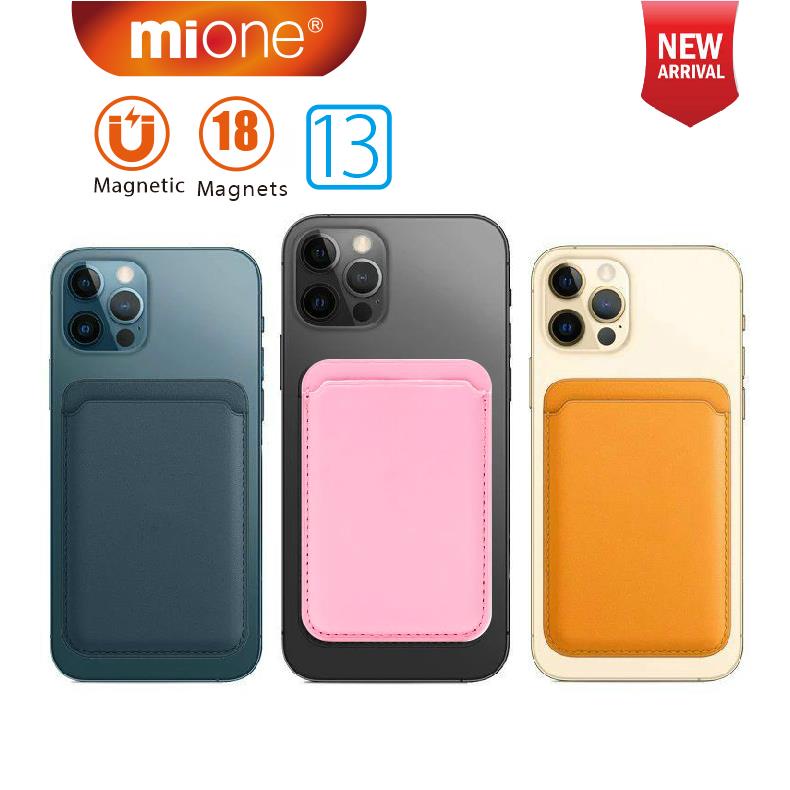 MIONE Ví đựng thẻ mini táo sạc ko dây táo có nam châm thời trang cho táo 15 14 13 Pro Max