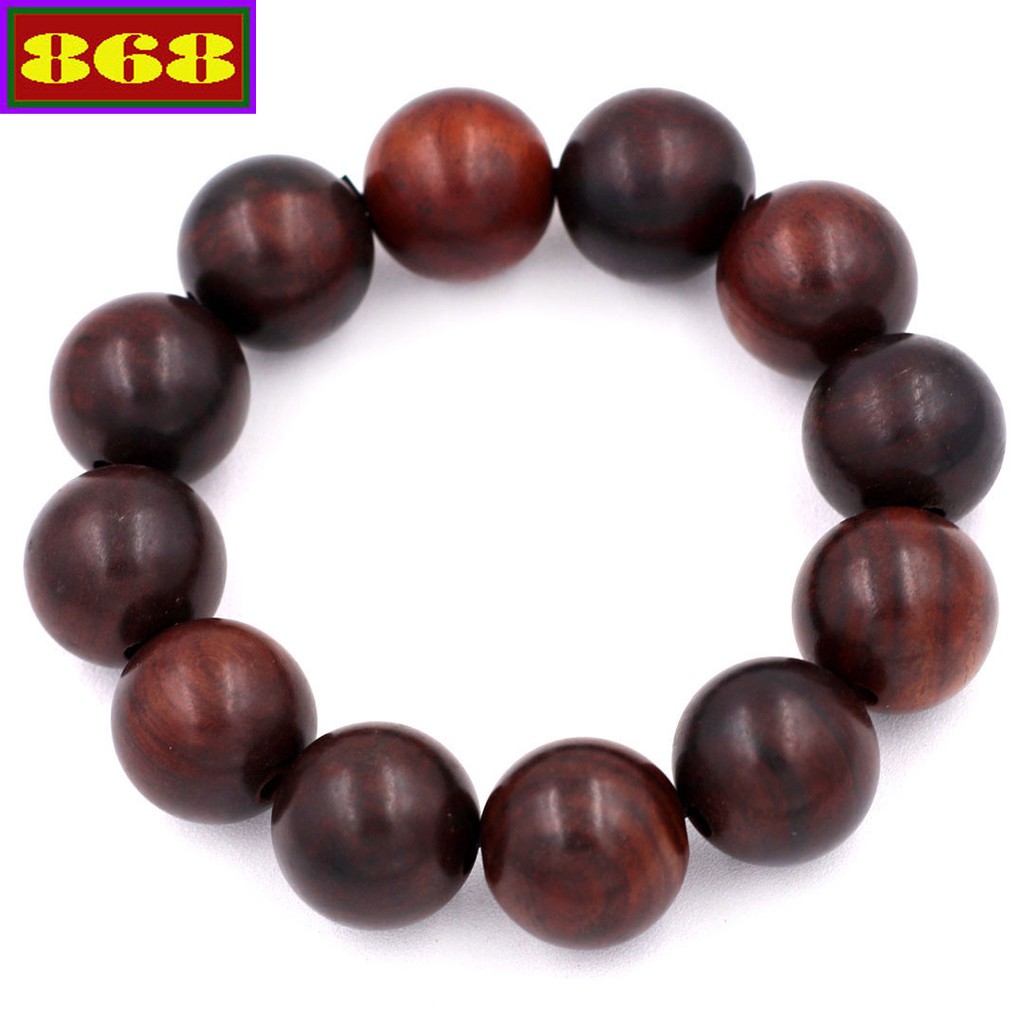 Chuỗi đeo tay gỗ đàn hương nâu 20 ly - Vòng chuỗi Size lớn