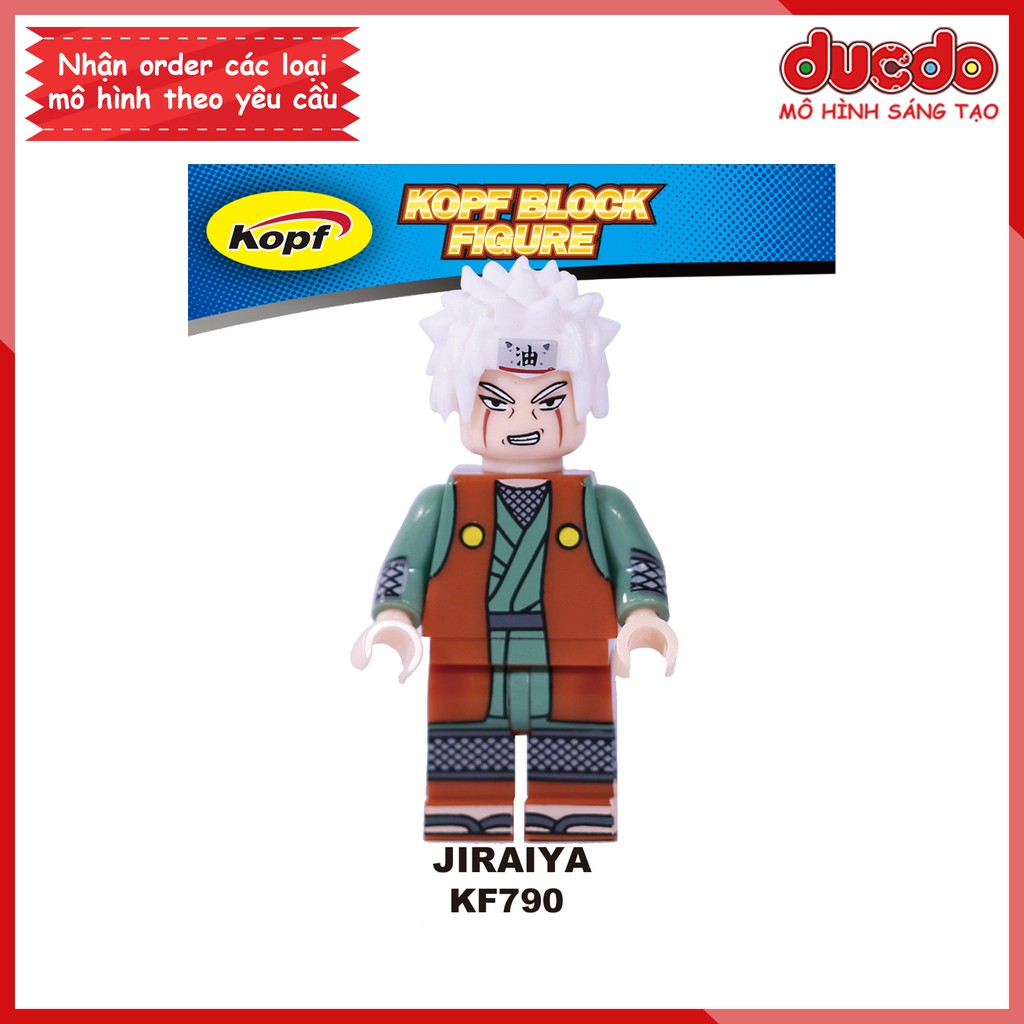 Minifigures các nhân vật Naruto , Sasuke, Kakashi - Đồ chơi Lắp ghép Xếp hình Mô hình Mini Kopf KF6078