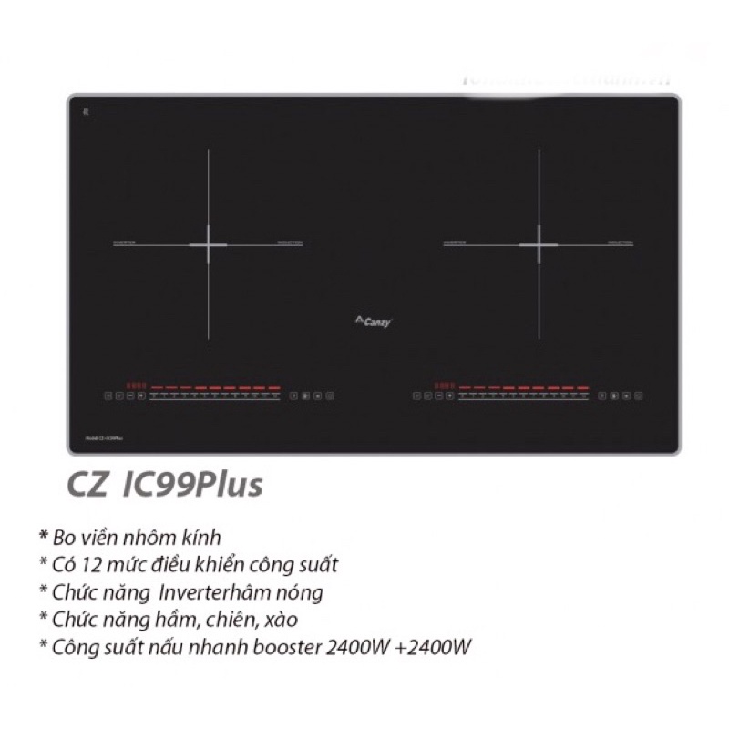 Bếp từ đôi Canzy CZ IC99Plus (Bếp Xinh Store)