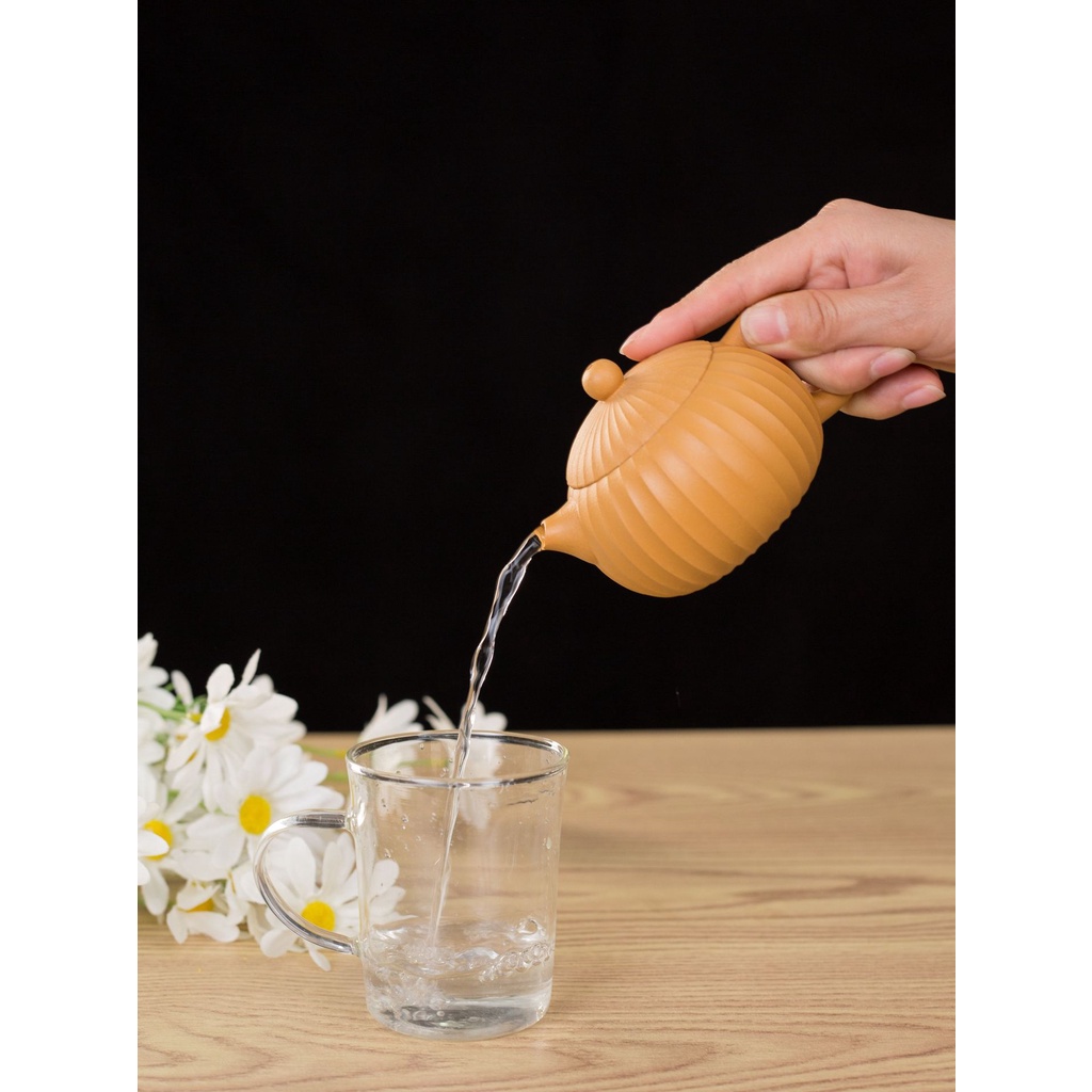 Ấm Tử Sa Nghi Hưng Tây Thi Cân Văn 230 ml (Hoàng Kim Đoạn Nê)