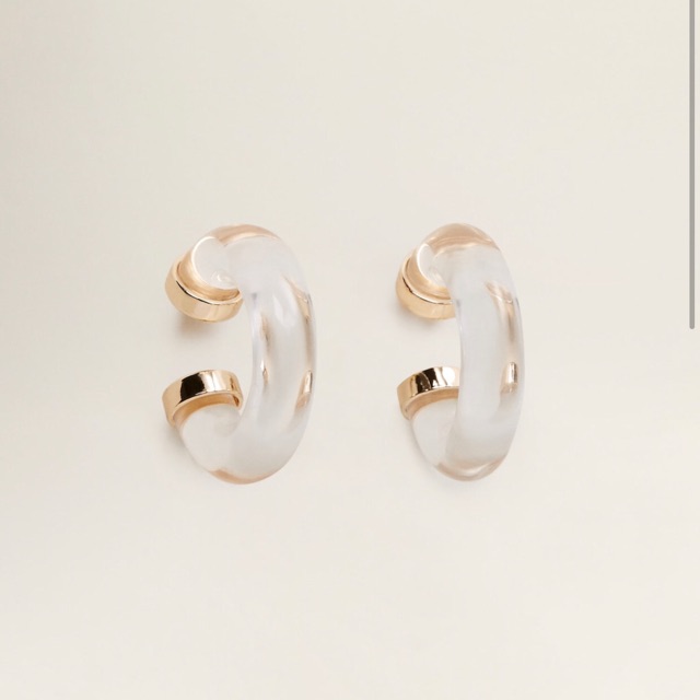 Bông tai nhựa Mango outlet hàng auth