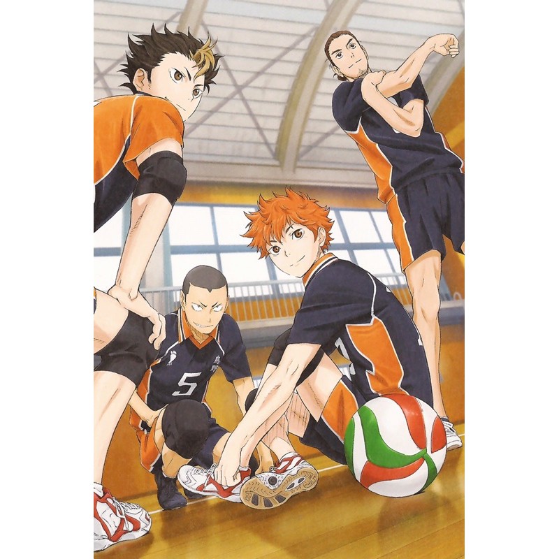 poster anime haikyuu 3-5 ảnh 20x30cm có đe can bóc dán