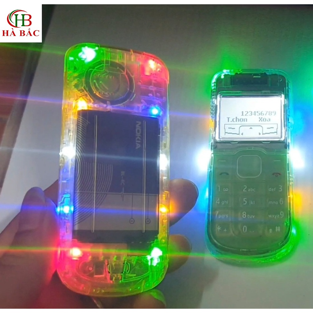 Điện thoại Nghe Gọi Nokia 1202 Độ LED 10 Bóng Nháy Siêu Đẹp Kèm Pin Sạc- Được CHọn Màu