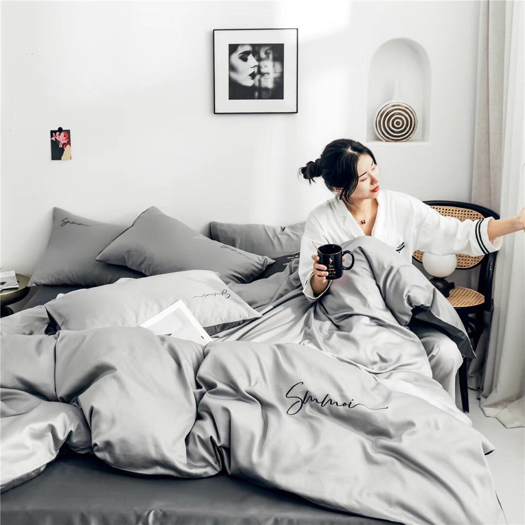 Bộ Chăn Ga Gối Lụa Tencel Sumoi Nhiều Mẫu Mới 2020 | BigBuy360 - bigbuy360.vn