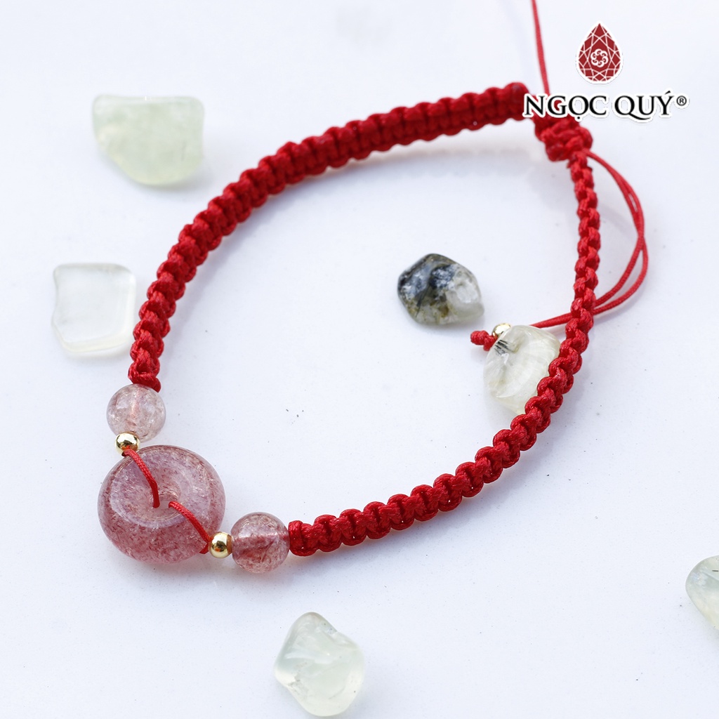Vòng thắt dây đỏ đồng điếu TA dâu - Ngọc Quý Gemstones