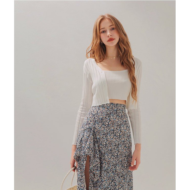 Set áo len 2 dây kèm áo khoác nữ Air Space 2040127007